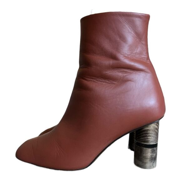 NEOUS Tan Clowesia Leather Ankle Boots - Size 38.5 - Picture 2 of 15